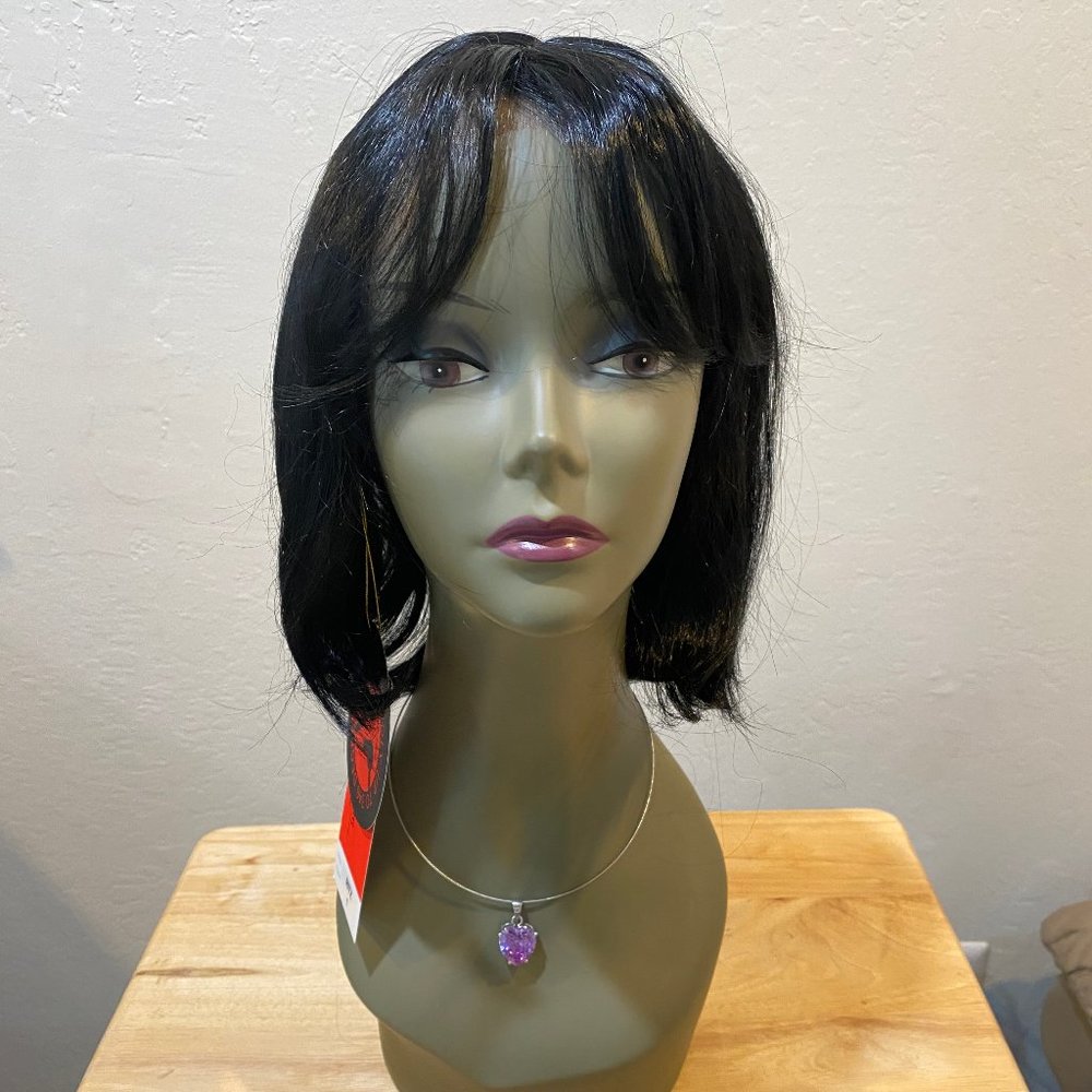 #25 SEPIA LACE TRIM NATURAL HAIR PART WIG